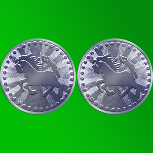 24MM马特材游戏机代币配件 游戏币代币 新款代币弹珠代币特材币