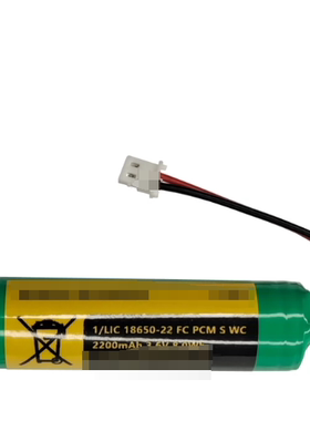 2200mAh 3.6v 8.0Wh 1/LIC18650-22 FC PCM S WC Microbattery