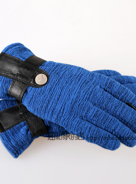 17年李宁冬男触屏户外 双层保暖摇粒绒手套ASGM005-1军绿-2灰-3蓝