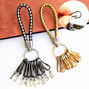 钥匙串钥匙盘带可标记牌房东汽车钥匙圈链旅馆酒店钥匙扣收纳中介