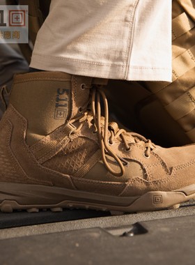 美国5.11沙漠靴12440非拉链12422 透气款全地形8寸高帮战术靴