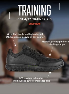 5.11 训练鞋12471  阿特拉斯 2.0  TRAINER综合训练低帮鞋