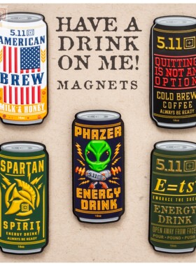 5.11 魔术贴章 磁铁限量款97173 Canned Collection饮料罐士气章