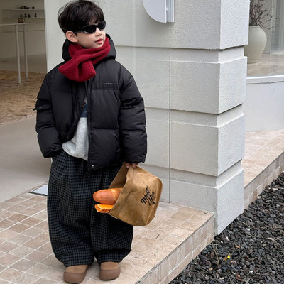 小杰家冬季新品男童加厚羽绒服