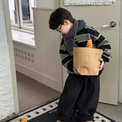 小杰家冬季新款男童加绒加厚卫衣