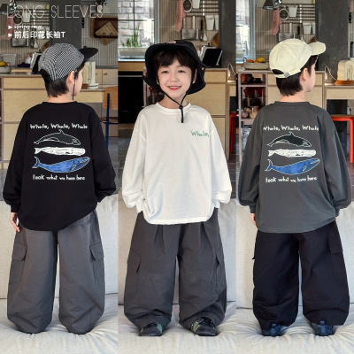 小杰家2026春季新款男童印花T
