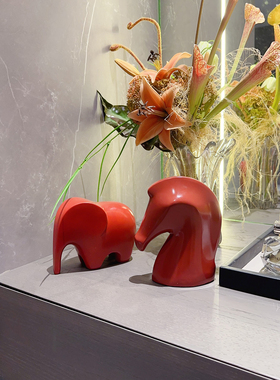 小象客厅卧室酒柜样板间镇纸高端家居装饰玄关艺术品桌面送礼摆件