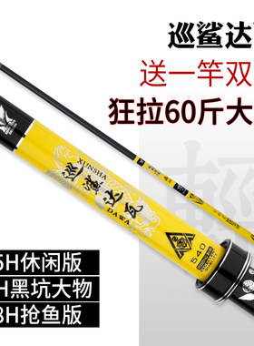 进口碳素19调超轻台钓竿