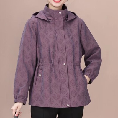 春装连帽外套洋气休闲风衣开衫