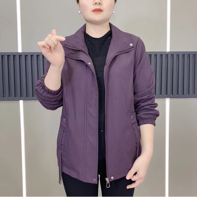 翻领百搭显瘦大码休闲夹克外套