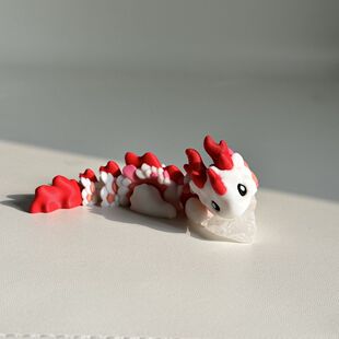 3D打印萌趣龙龙摆件6岁以上儿童可动玩偶网红爆款仿真动物摆件