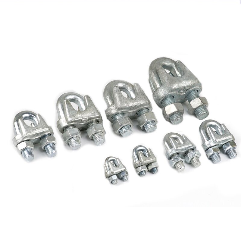 镀锌钢丝绳卡头夹头U型夹绳扣