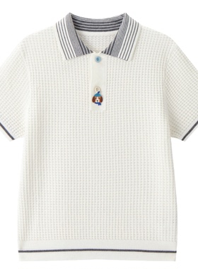 F1EEG2350 mini peace太平鸟童装2026夏装新款男童短袖针织衫 529