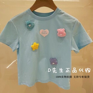 2026夏装 peace太平鸟童装 新款 女童短袖 269 F2CNG2113 T恤 mini