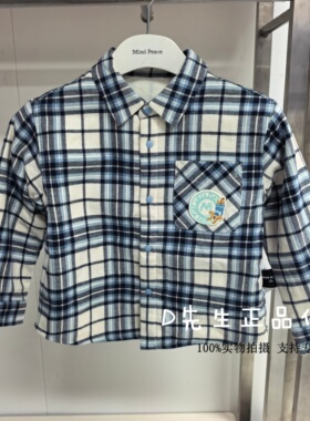 F3CAF410R mini peace太平鸟童装2025冬装新款婴童休闲衬衫 369