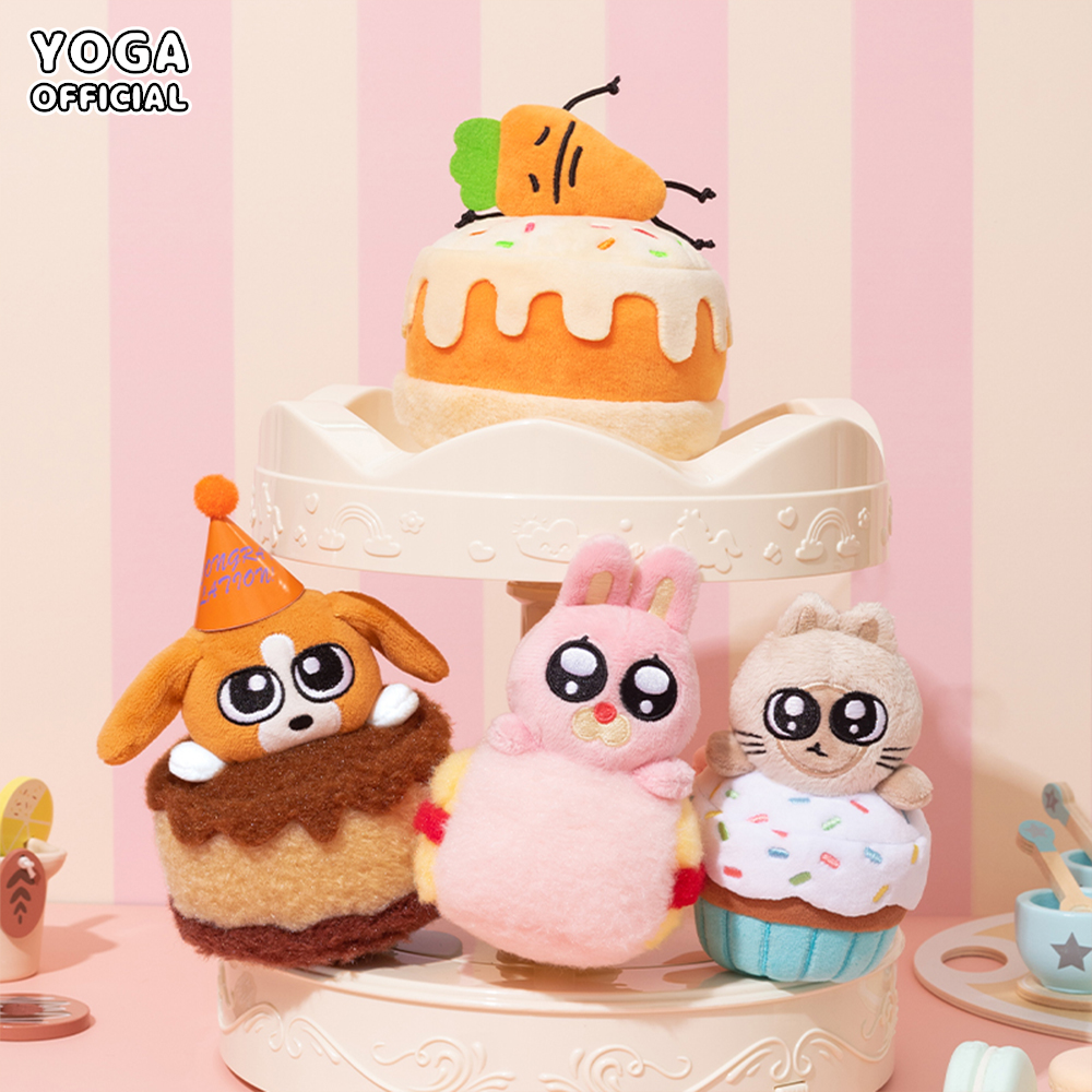 暹罗厘普蛋糕造型毛绒公仔摆件