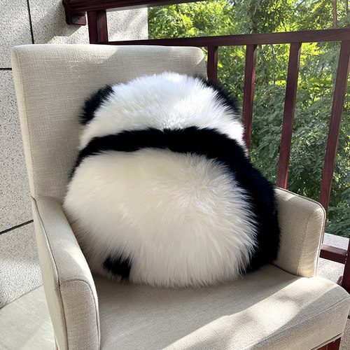 真羊毛抱枕轻奢高颜值