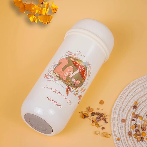 乐扣乐扣（locklock）松鼠怡然自乐陶里保温杯YSH160020