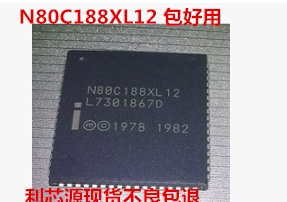 集成电路IC N80C188XL12 贴片PLCC-64封装