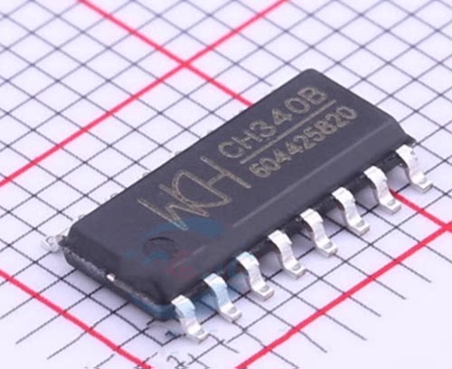 正品 CH340B USB转串口芯片 SOP16 无需外部晶振 振荡电容IC
