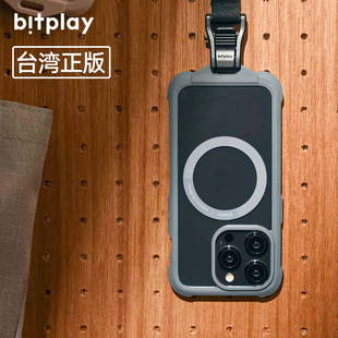 15pm全包气囊超薄保护壳户外背带 bitplay适用苹果iPhone15promax手机壳带挂绳新款 防摔磁吸透明手机套高级感