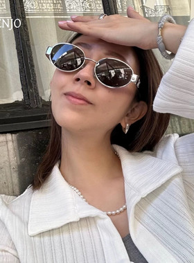 2026新款老钱白月光墨镜Lisa高版防紫外线时髦百搭太阳镜可配近视