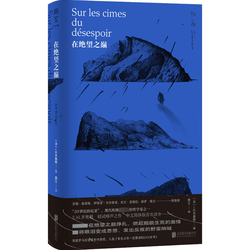 【中文简体版】在绝望之巅 现代欧洲伟大的哲学家 E.M.齐奥朗初试啼声之作被称为20世纪尼采 现代欧洲哲学家 西方哲学书籍正版