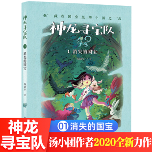 国宝穿越小学生四五六年级课外书必读老师推荐 故事书冒险童话消失 国宝漫游中国历史谷清平汤小团藏在国宝里 神龙寻宝队1消失