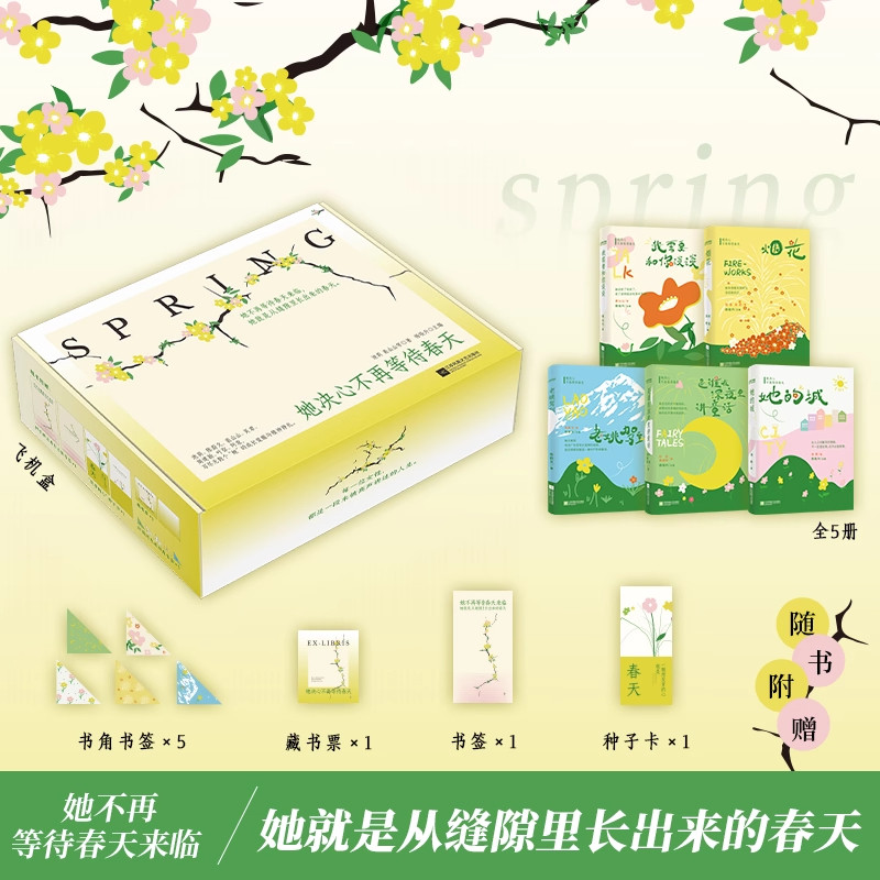 官方正版 她决心不再等待春天 当代名家小说集5本套 烟花 她的城 老姚驾到 我需要和你谈谈 是谁知深夜里讲童话 池莉阿袁等