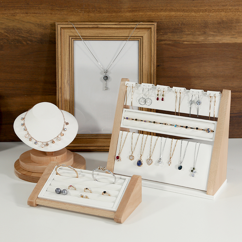 木首饰架耳环架戒指架橱窗摆件