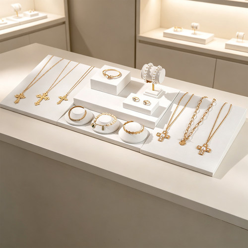 麻块手串手链项链首饰展示架托盘珠宝饰品陈列展示道具直播摆货台