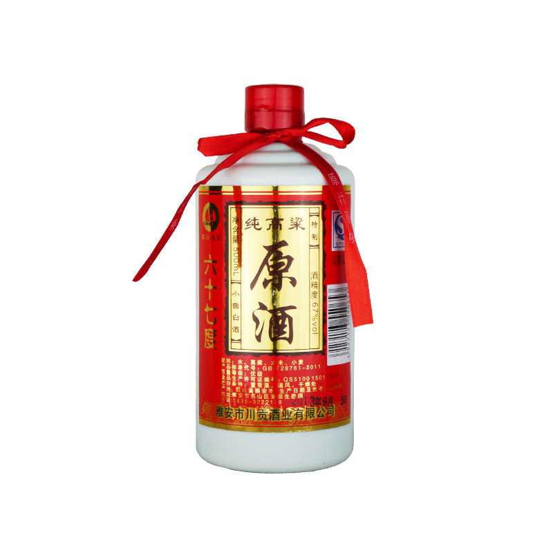 川雨高度烈酒纯高粱国产白酒67度原酒粮食酒可口白酒500ml单瓶酒