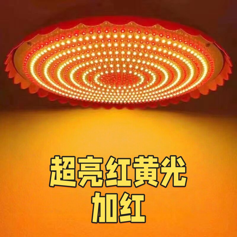 220伏家用电插排地摊摆摊熟菜快递照明专用超亮白光吊灯红黄光