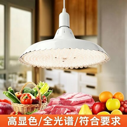 卤菜熟食档专用暖光LED白光超亮聚光螺口商铺超市连锁店照明吊灯