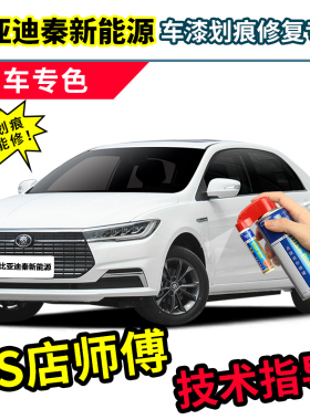 比亚迪秦新能源补漆笔ev出行版汽车自喷漆水晶白天山白色车漆修复