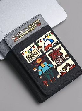 StrangerThings 怪奇物语周边美剧粉丝礼物钱包小巧带卡位卡包