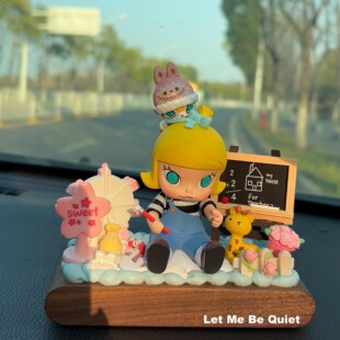 泡泡玛特寻找MOKOKO车内临时停车挪车号码牌女高级感车载摆件礼物