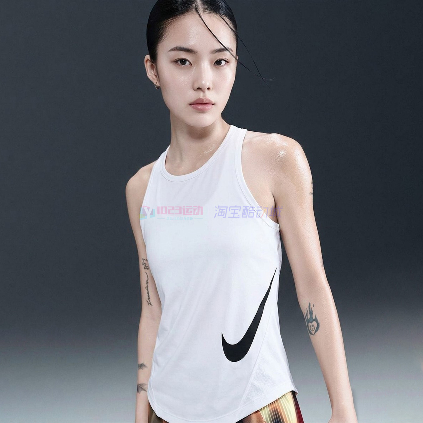酷动城 Nike Tempo女子速干跑步瑜伽健身训练运动背心HV2792-100