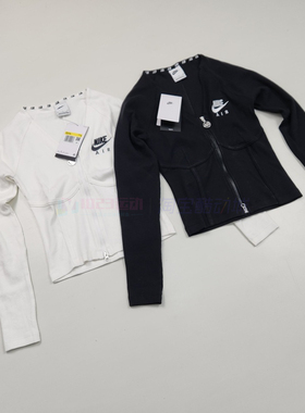 酷动城 Nike Air女士显瘦紧身长袖外套休闲运动鱼骨衣FD2377-010