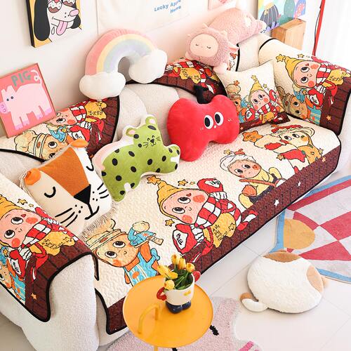 卡通潮玩星星人可爱氛围感沙发垫