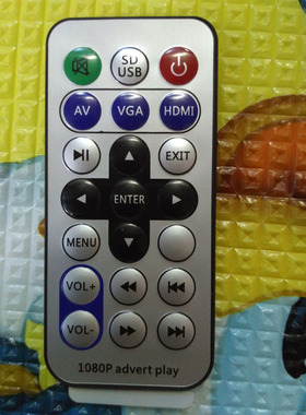 遥控器适用于单机/网络广告机数码相框遥控器1080P ADVERT PLAP遥