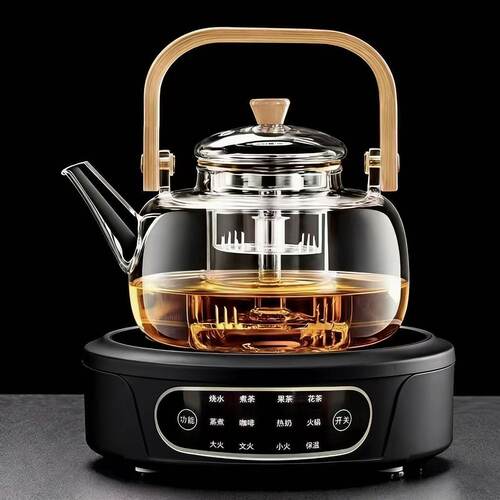 围炉煮茶专用电陶炉煮茶器室内家用电茶壶玻璃耐高温茶炉茶具套装