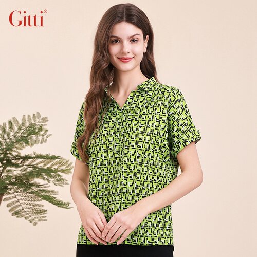 Gitti/吉蒂印花短袖宽松大码