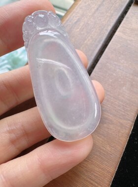 天然缅甸A货翡翠冰种福贝吊坠