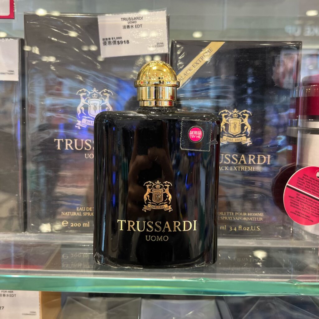 原装包邮 杜鲁楚萨迪trussardi酷黑风华男士淡香水100ml黑盖金盖