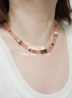 2022杜氏海藻天然石项链水晶