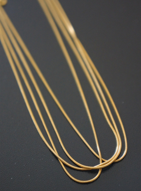 18K镀金蛇骨链女百搭锁骨链细款