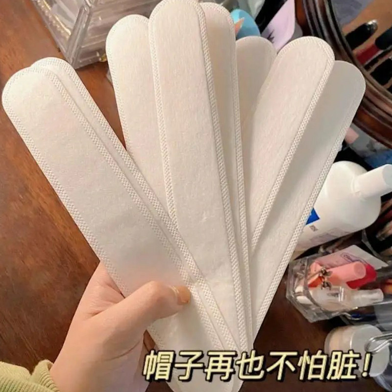 白色帽垫防汗贴条一次性帽子防脏内贴条衣领吸汗渍条黑色帽檐贴片,服饰配件/皮带/帽子/围巾,帽子,淘宝优惠券,粉丝福利购,淘宝优惠卷