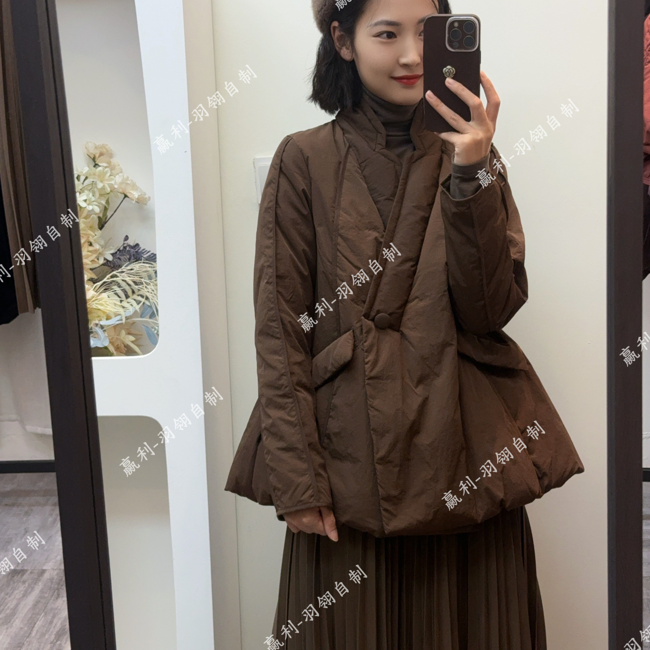 冬季新款和服休闲设计师款女士羽绒服 88205