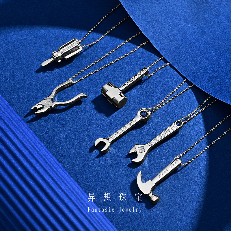 s62925纯银工匠艺人吊坠女纯银单颗项链个性男女单独坠原创设计